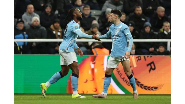 Manchester City derrota o Newcastle na Copa da Liga. Foto: Michael Regan/Getty Images