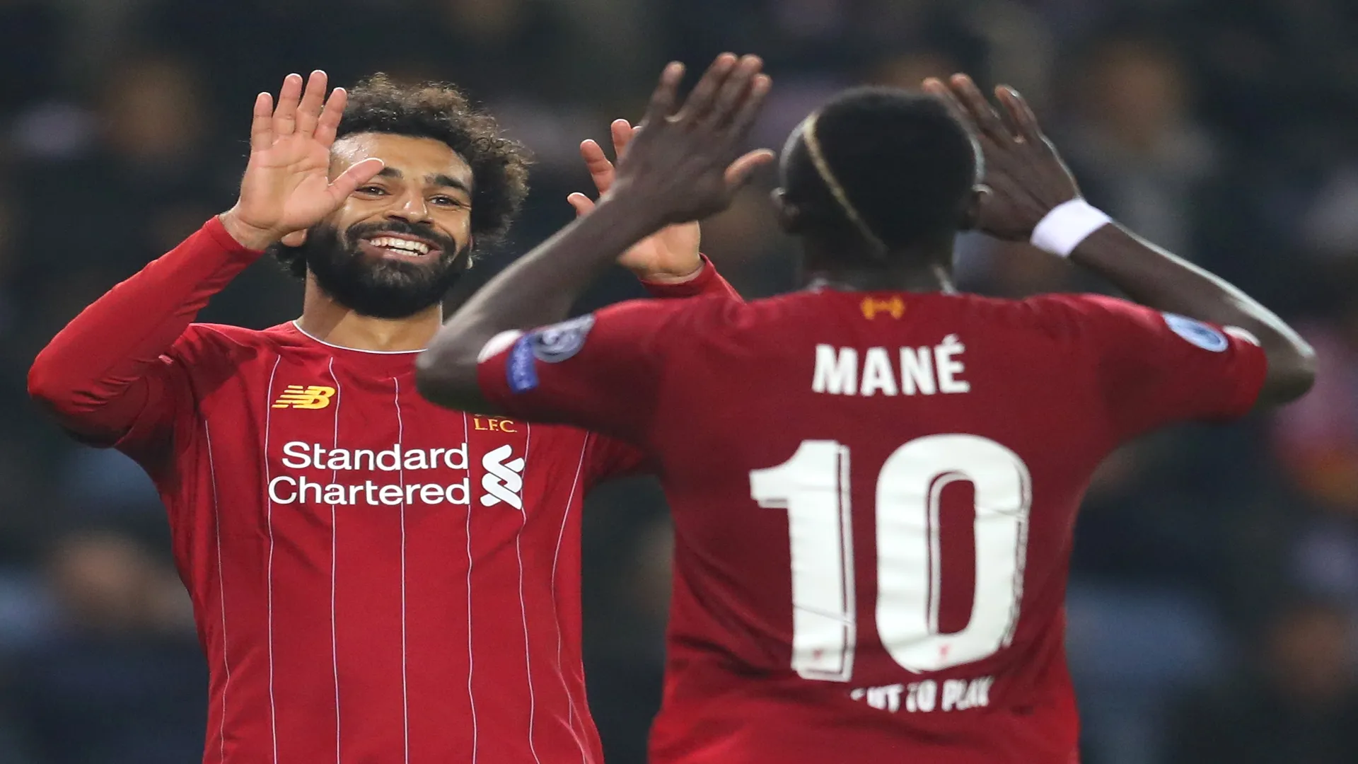 Salah e Mané pelo Liverpool em 2019 – Catherine Ivill/Getty Images