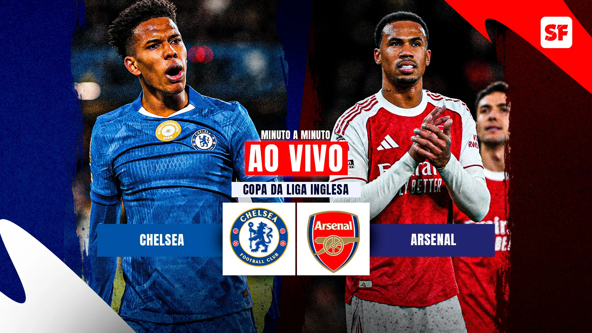 Chelsea x Arsenal: ver ao vivo jogo da Copa da Liga Inglesa. Foto: Ryan Pierse / Shayn Botterill