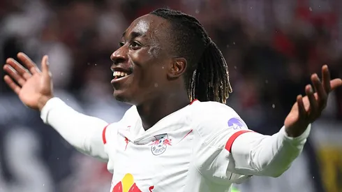 Yan Diomande, do RB Leipzig já deixou claro que quer defender o Liverpool. Clube terá que desembolsar R$751 milhões (Foto: Stuart Franklin/Getty Images)