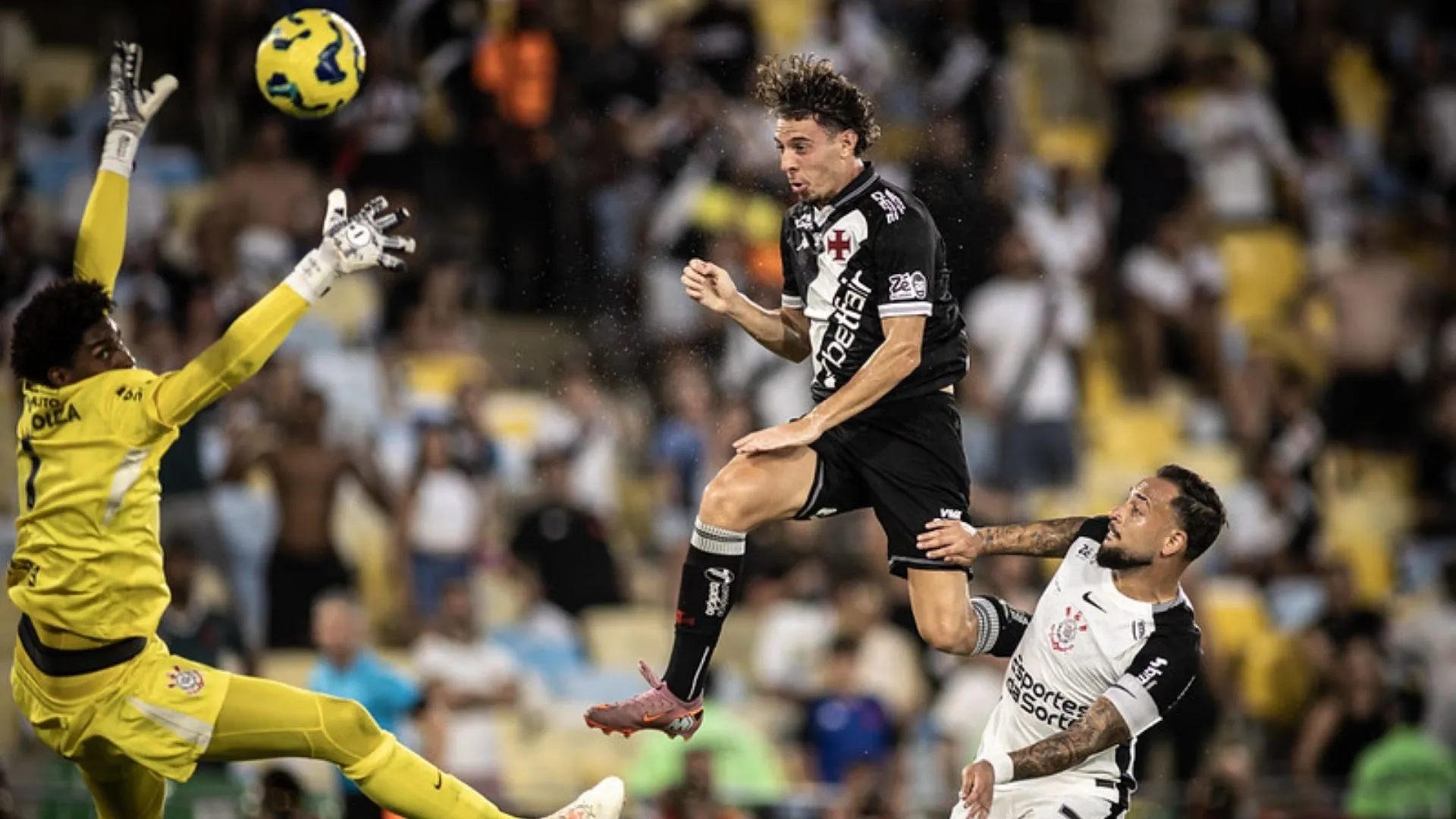 Nuno Moreira fez gol na final entre Vasco e Corinthians (foto: Matheus Lima/CRVG)