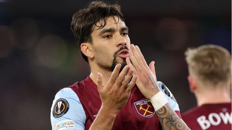 Lucas Paqueta, do West Ham United, pode reforçar o Flamengo por quatro temporadas (Foto: Catherine Ivill/Getty Images)