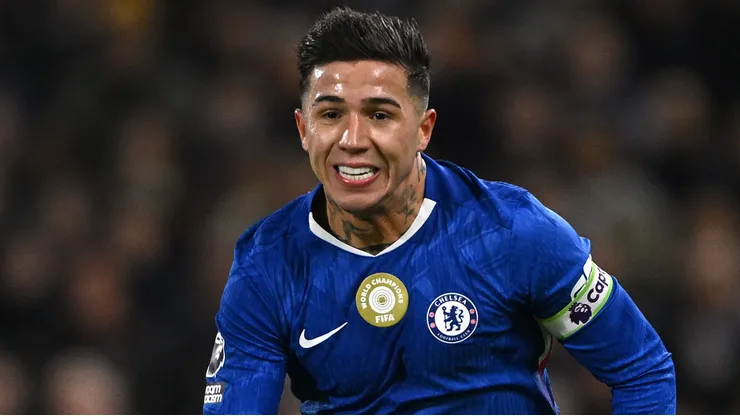 Enzo Fernández, jogador alvo do PSG. (Photo by Mike Hewitt/Getty Images)