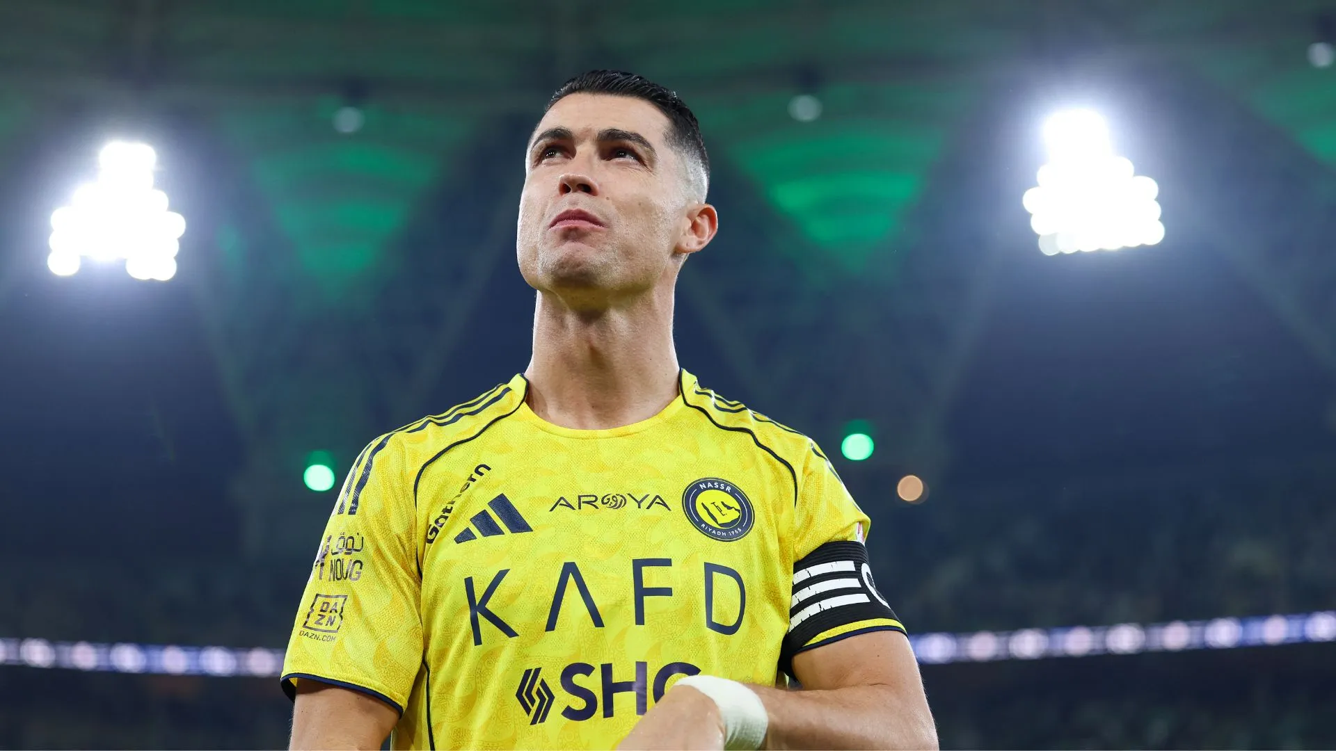 Cristiano Ronaldo está cotado para ser titular do Al-Nassr mais uma vez (foto: Yasser Bakhsh/Getty Images)