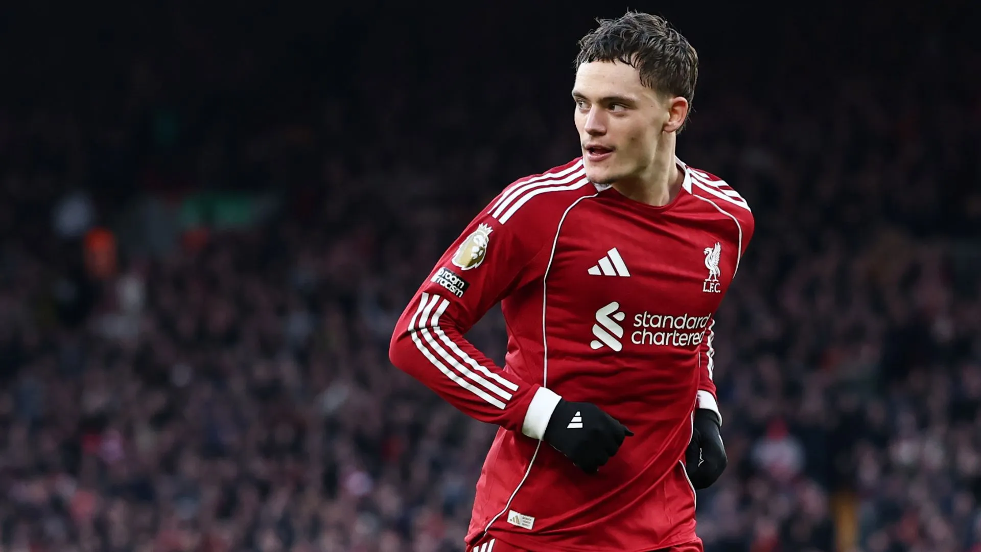 Wirtz fez o gol do Liverpool contra o Burnley (foto: Dan Istitene/Getty Images)