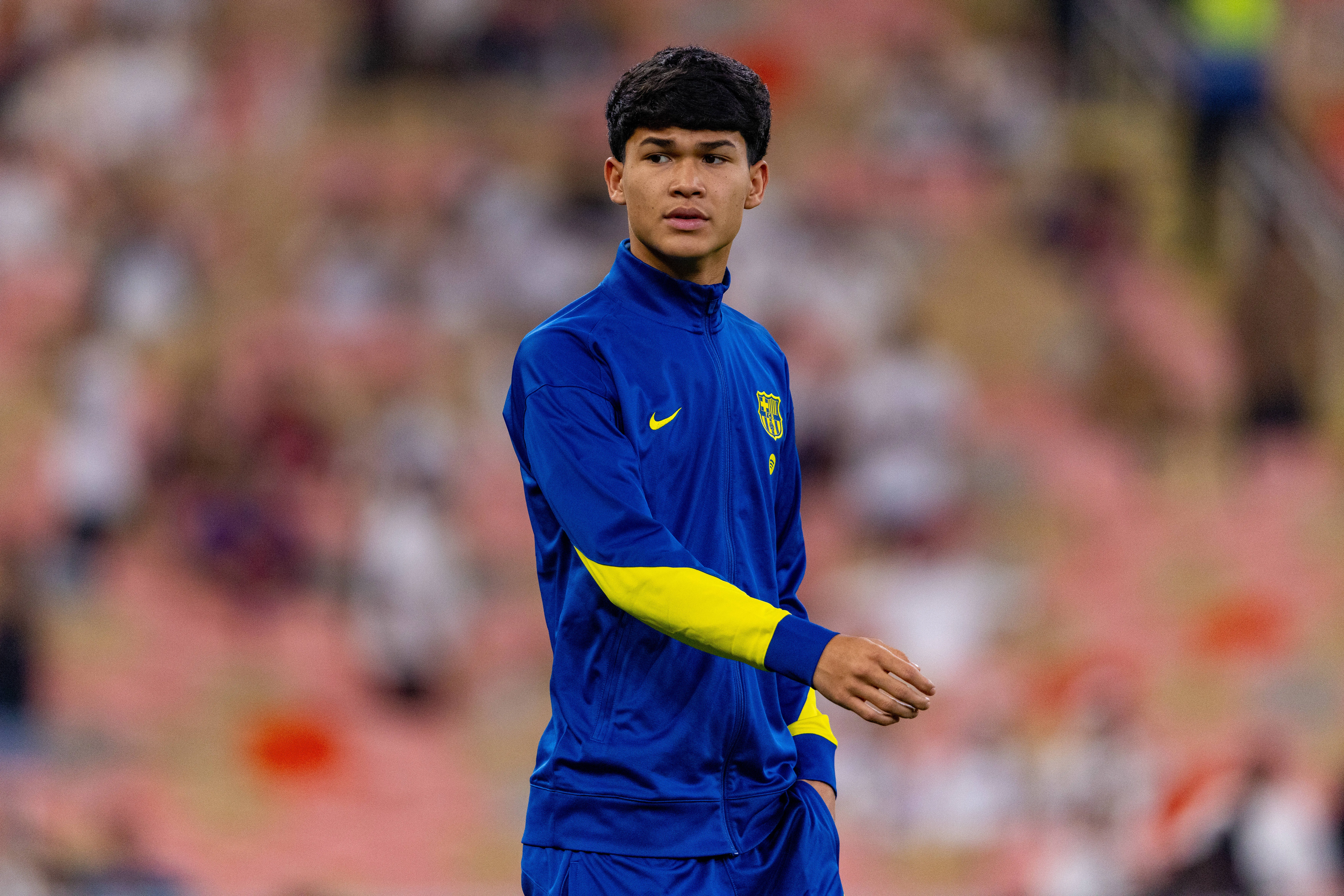 Dro Fernandez foi visto durante a final da Supercopa da Espanha entre as equipes do FC Barcelona (Barça) e do Real Madrid. Foto: IMAGO / Ball Raw Images
