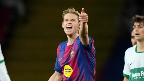 Barcelona perde para Real Sociedad e Frenkie de Jong detona arbitragem. (Photo by Alex Caparros/Getty Images)
