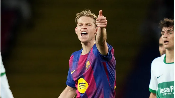 Barcelona perde para Real Sociedad e Frenkie de Jong detona arbitragem. (Photo by Alex Caparros/Getty Images)
