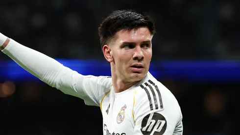 Mastantuono durante partida do Real Madrid. (Photo by Florencia Tan Jun/Getty Images)
