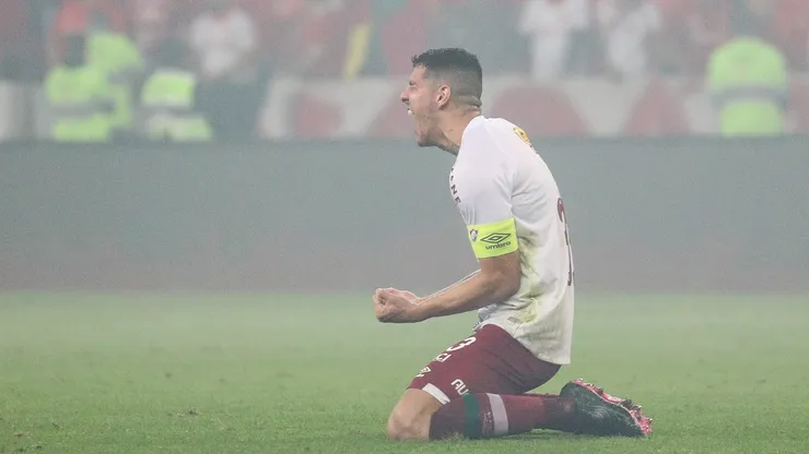 O zagueiro Nino em ação pelo Fluminense (Lucas Kloss/Getty Images)