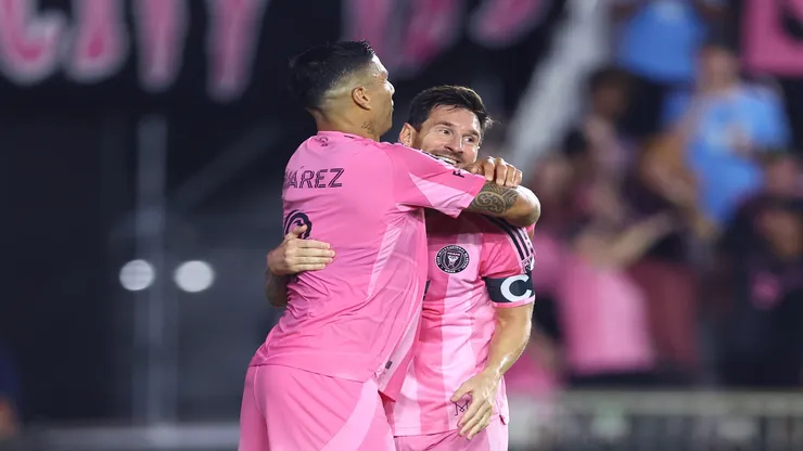 Messi e Suárez pelo Inter Miami - Megan Briggs/Getty Images