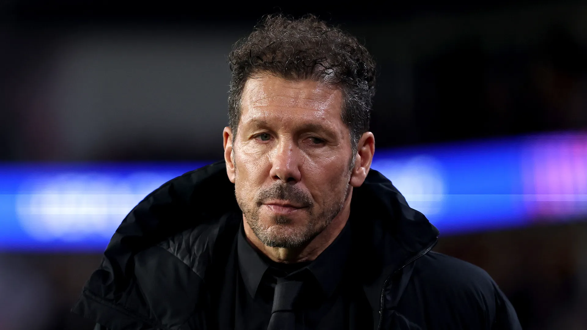 Diego Simeone durante partida como técnico do Atlético de Madrid