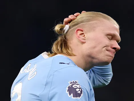 Haaland perto de 600 minutos sem marcar gol com bola rolando pelo Manchester City