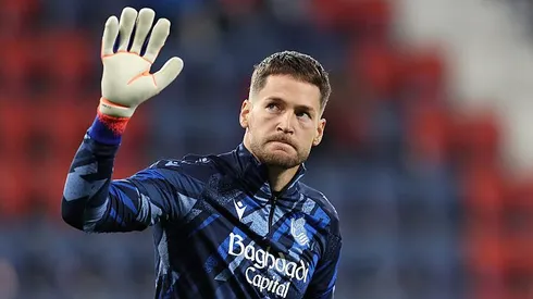 Alex Remiro, goleiro do Real Sociedad, é alvo do Barcelona (Foto: Ion Alcoba Beitia/Getty Images)
