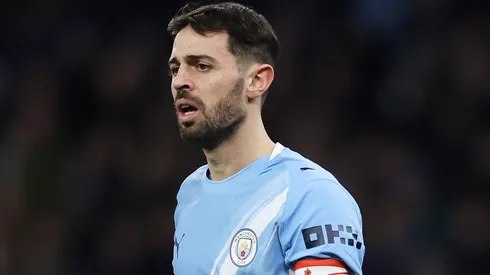 Bernardo Silva em campo pelo Manchester City. Foto: Lewis Storey/Getty Images
