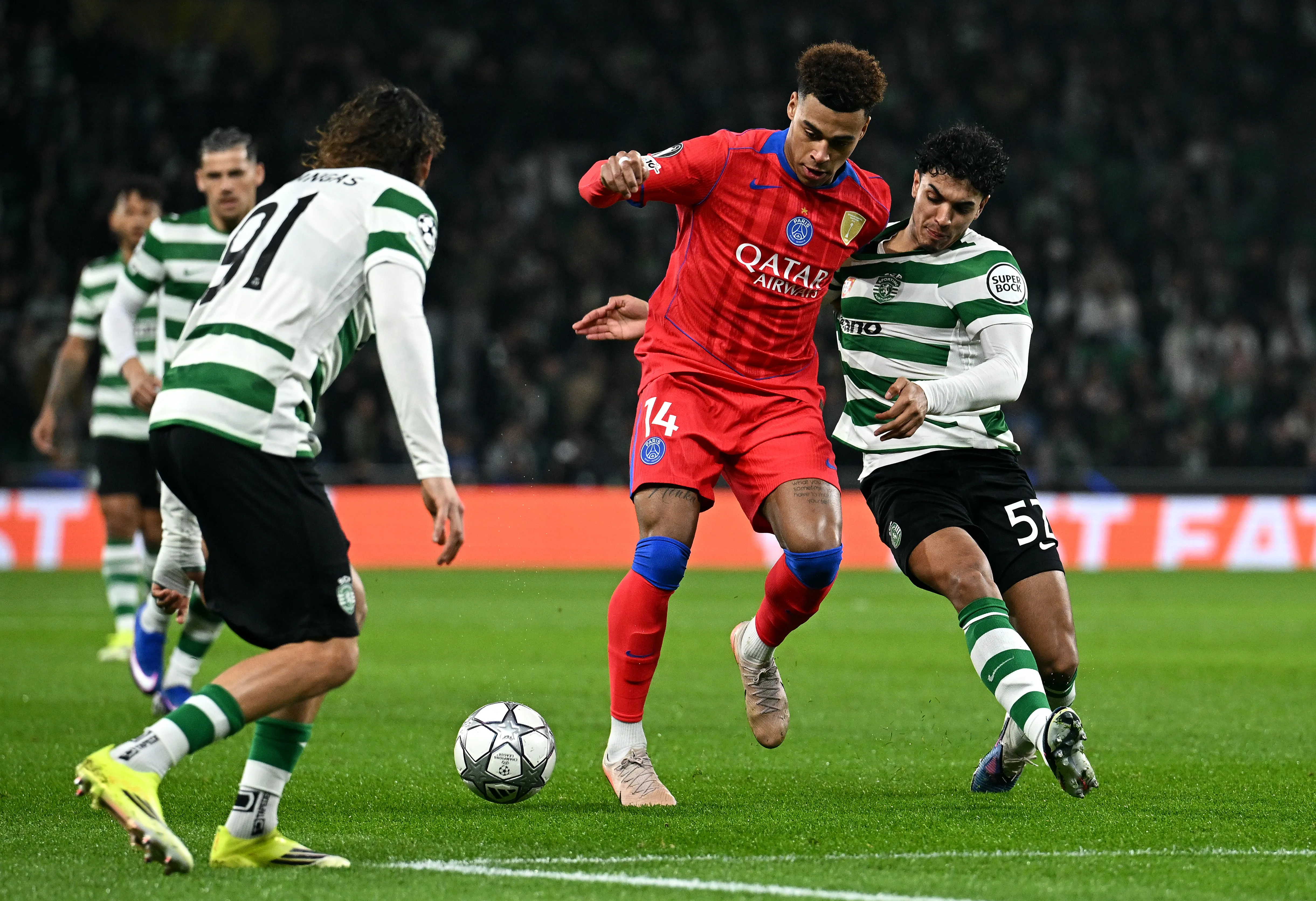 PSG x Sporting nesta terça-feira (20/01). (Foto: Octavio Passos/Getty Images)