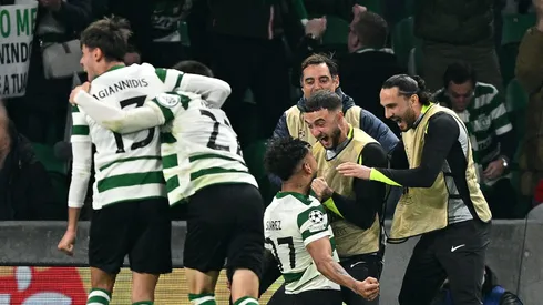 Sporting marca no final e surpreende o PSG na Champions League com vitória por 2 a 1. (Foto: Octavio Passos/Getty Images)
