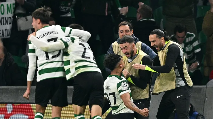 Sporting marca no final e surpreende o PSG na Champions League com vitória por 2 a 1. (Foto: Octavio Passos/Getty Images)