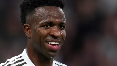 Vini Jr supera Cristiano Ronaldo em assistências pelo Real Madrid na Champions League. (Foto: Aitor Alcalde/Getty Images)
