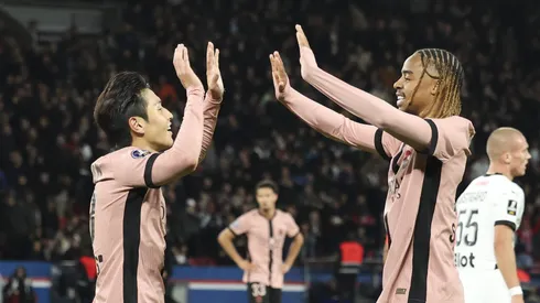 Kang-in Lee e Bradley Barcola. (Photo by Catherine Steenkeste/Getty Images for Qatar Airways)
