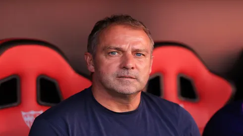 Hansi Flick, técnico do Barcelona – Fran Santiago/Getty Images
