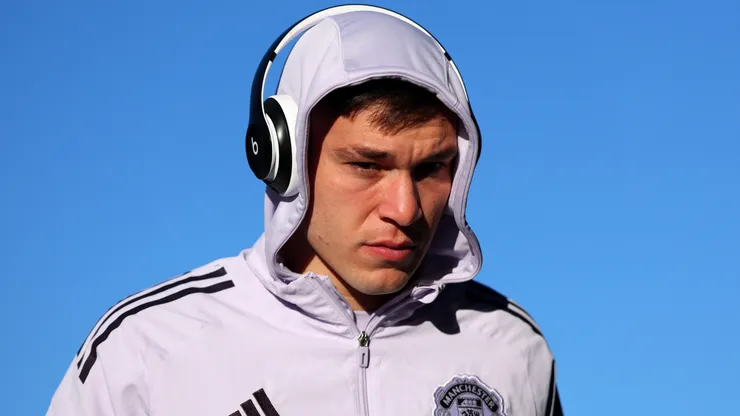 Manuel Ugarte, volante do Manchester United. (Foto: Molly Darlington/Getty Images)