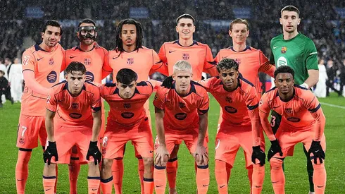Jogadores do Barcelona. Equipe enfrenta o Slavia Praga nesta quarta (21) (Foto: Juan Manuel Serrano Arce/Getty Images)

