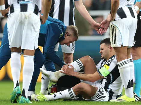 Bruno Guimarães se machuca em Newcastle x PSV; lesão pode ser grave