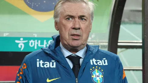 O técnico Carlo Ancelotti em jogo da Seleção Brasileira (Chung Sung-Jun/Getty Images)