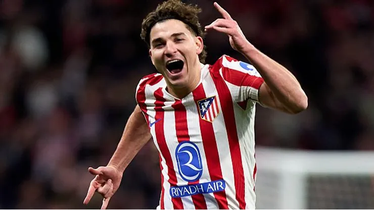 Julián Álvarez, atacante do Atlético de Madrid, é alvo do Arsenal e Barcelona (Foto: Angel Martinez/Getty Images)