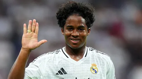 Endrick é observado pelo Real Madrid no Lyon (Foto: Angel Martinez/Getty Images)