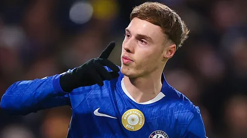 Cole Palmer foi ligado a uma mudança ao Manchester United, mas o treinador do Chelsea minimizou essa situação. (Foto: Warren Little/Getty Images)