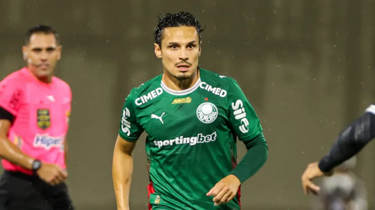 O meia Raphael Veiga em jogo do Palmeiras (Fabio Menotti/Palmeiras/by Canon)