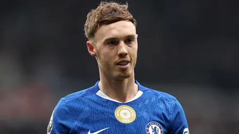 Cole Palmer em campo com as cores do Chelsea. Foto: George Wood/Getty Images
