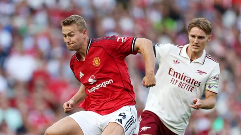 Manchester United e Arsenal duelam pela Premier League. Foto: Michael Regan/Getty Images