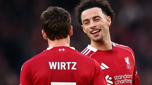 Curtis Jones e Florian Wirtz. (Photo by Dan Istitene/Getty Images)