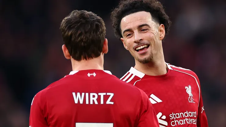Curtis Jones e Florian Wirtz. (Photo by Dan Istitene/Getty Images)