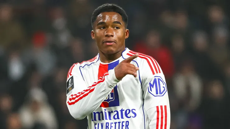 Endrick em jogo pelo Lyon. (Foto: IMAGO / PRESSE SPORTS)