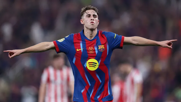 Fermín López, meio-campista do Barcelona. (Foto: Yasser Bakhsh/Getty Images)