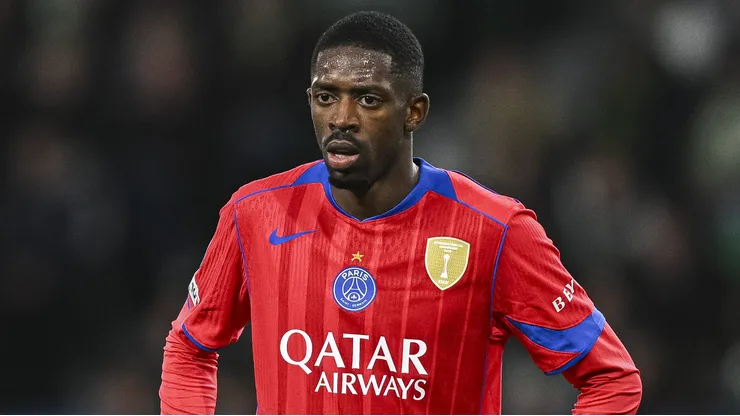 Dembélé durante partida do PSG. (Photo by Octavio Passos/Getty Images)