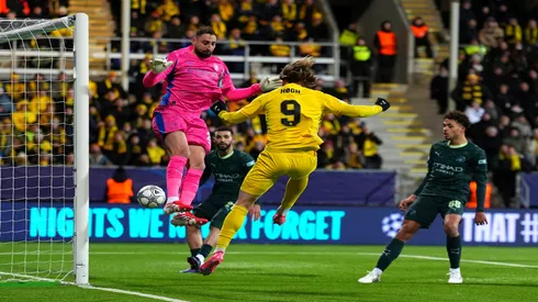 Primeiro gol do Bodo/Glimt contra o Manchester City na última rodada da Champions – Martin Ole Wold/Getty Images