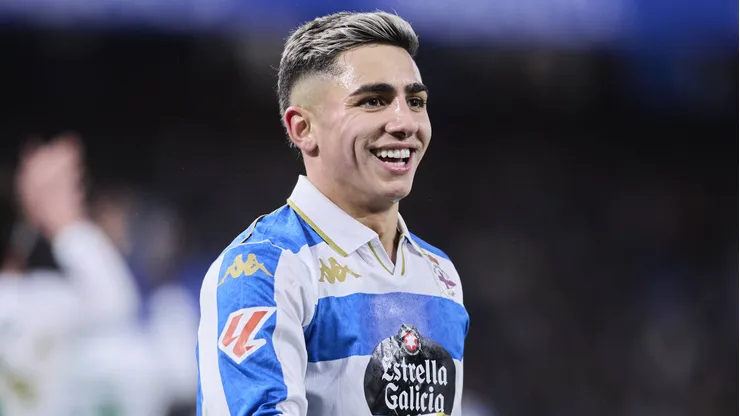 Yeremay Hernández, do Deportivo, segundo o E-noticies, Pedri conhece e teria o recomendado ao Barcelona. IMAGO / Imagens de reprodutores de fotos - Foto de Diego Simon Foto Jogadores Imagens Magara Press