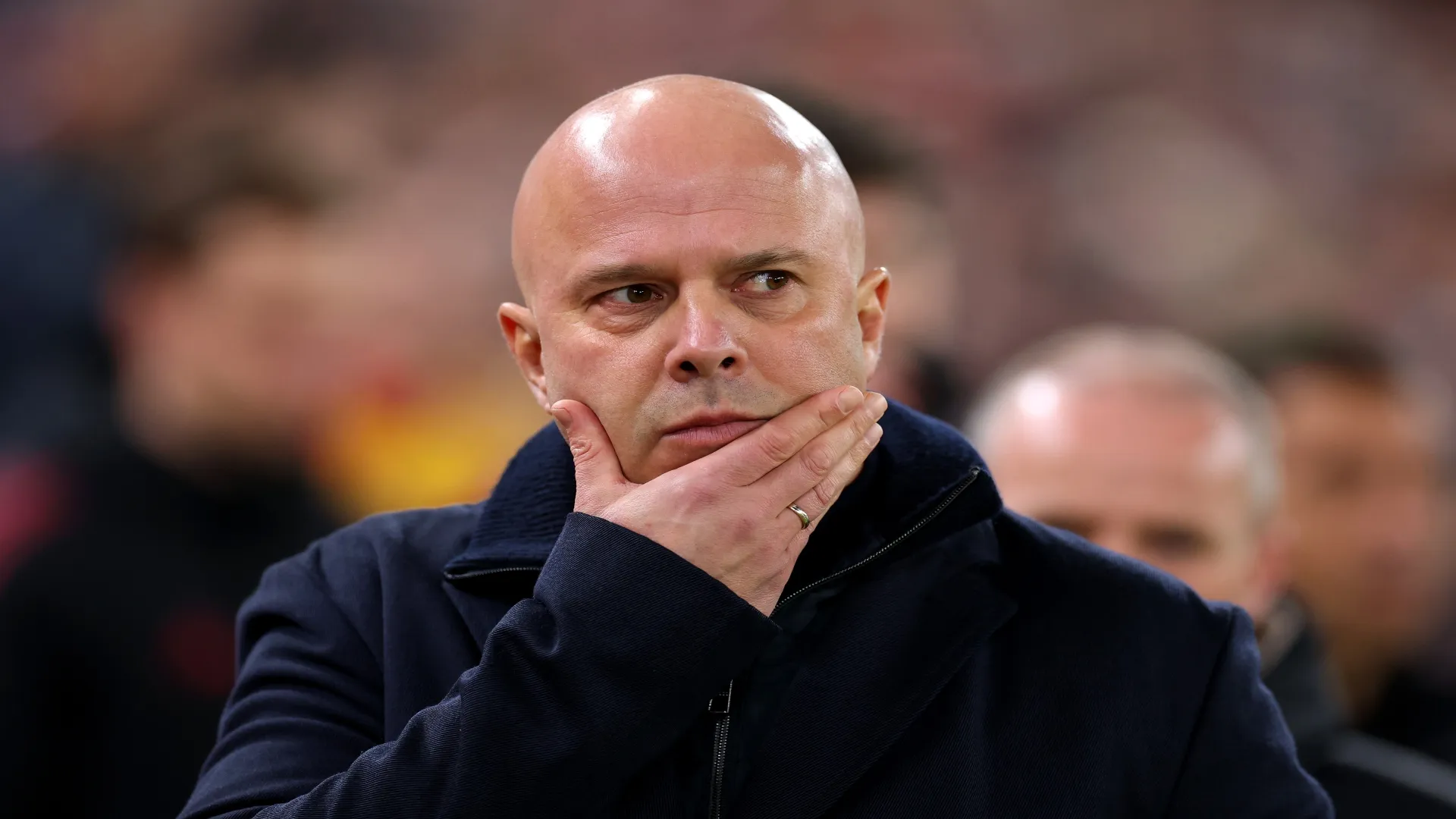 Arne Slot está ameaçado no Liverpool – Jan Kruger/Getty Images