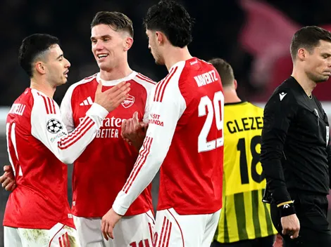 Arsenal vence o Kairat na Champions League com golaço de Martinelli