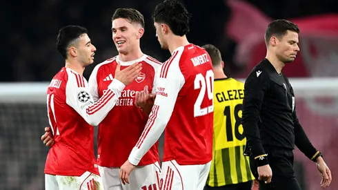 Martinelli, Havertz e Gyokeres foram destaque no jogo. Mike Hewitt/Getty Images