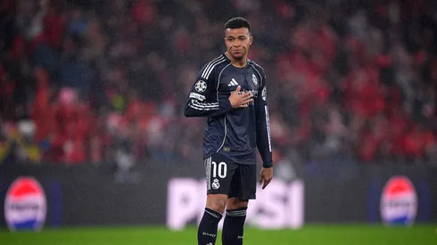 Mbappé em jogo do Real Madrid. Jose Manuel Alvarez Rey/Getty Images.