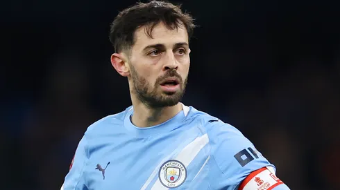 Bernardo Silva em campo pelo Manchester City. Foto: Lewis Storey/Getty Images