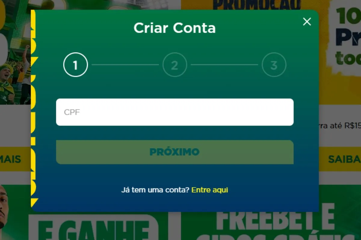 Cadastro na Brasil Bet é seguro, fácil e intuitivo (Reprodução)