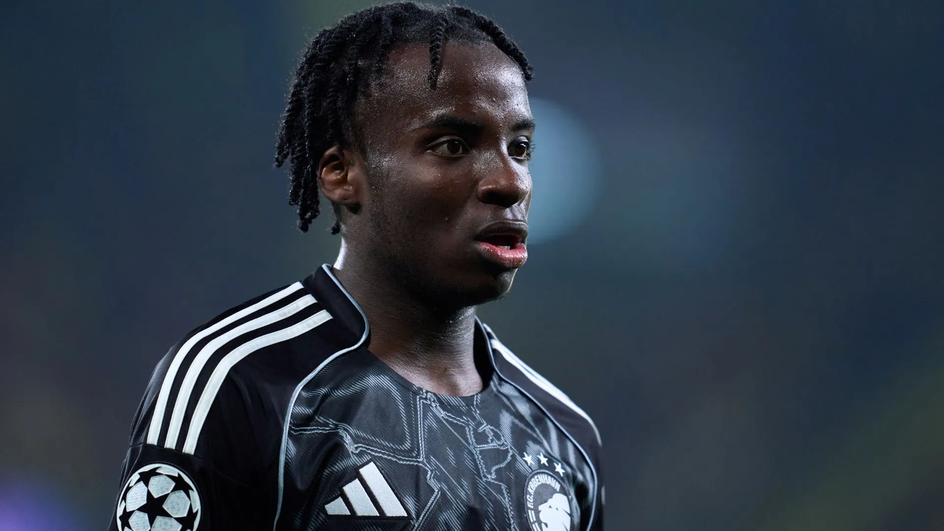 Champions League teve a participação de Yoram Zague, em jogos do Copenhague (foto: Mateo Villalba Sanchez/Getty Images)