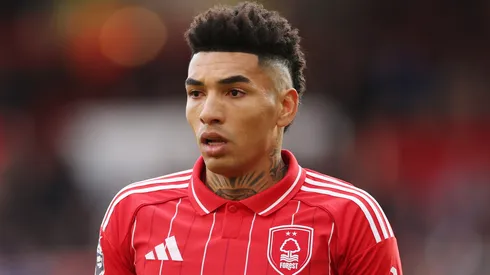 Igor Jesus em campo pelo Nottingham Forest. Foto: Michael Regan/Getty Images